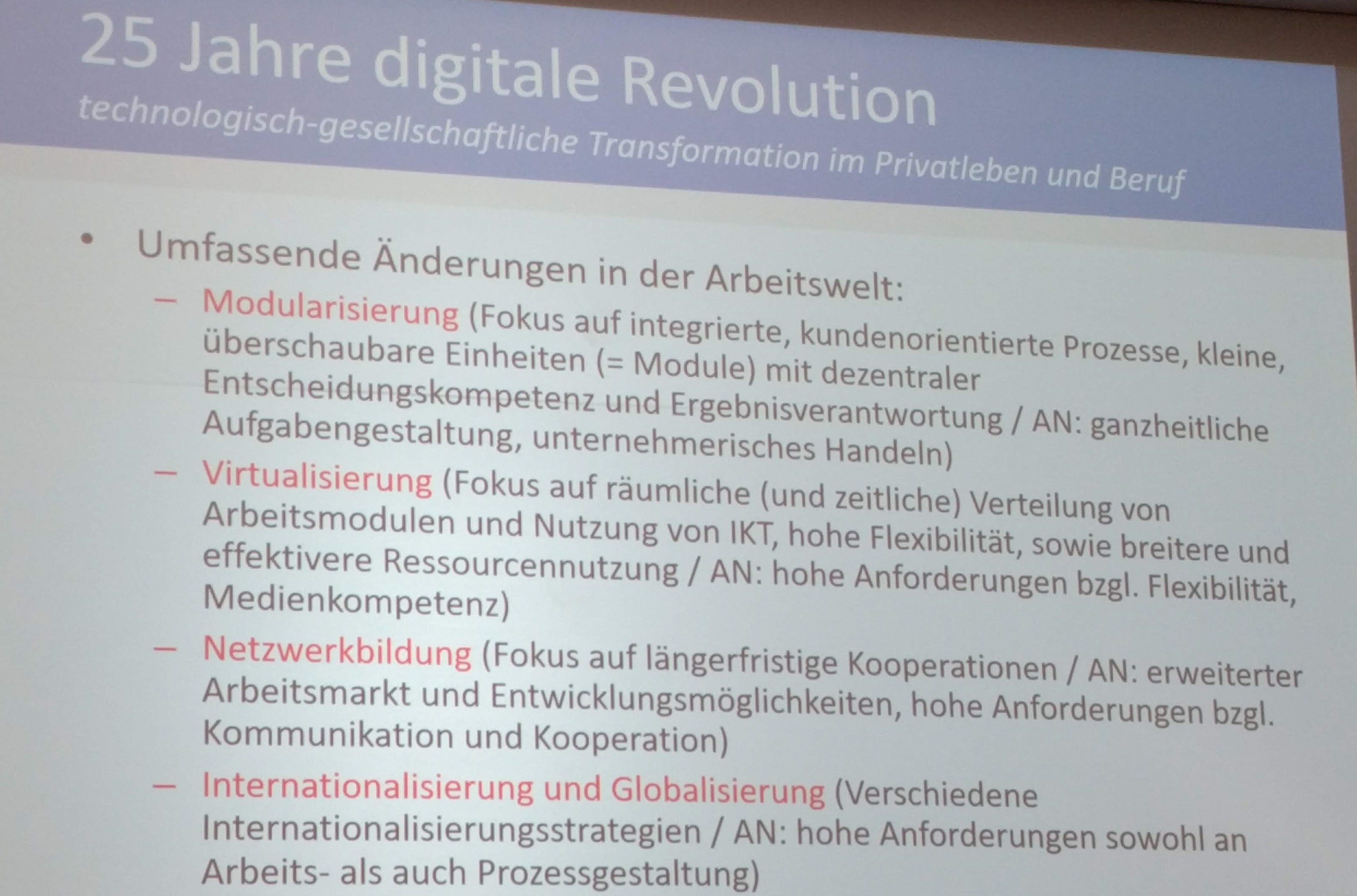 Die 4 Auswirkungen der digitalen Revolution - Batinic, JKU Linz